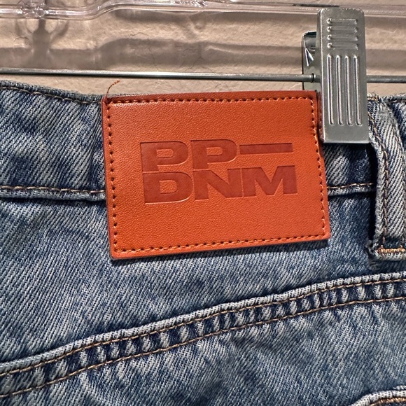 Princess Polly Jellicoe Spliced Denim Mini Skirt Multi Wash Size US 6 - Picture 6 of 8